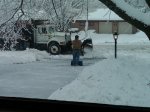 snow-plow driveway